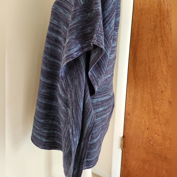 Pure J Jill Blue Knit Poncho Sweater Pullover Size S/M - Picture 7 of 11